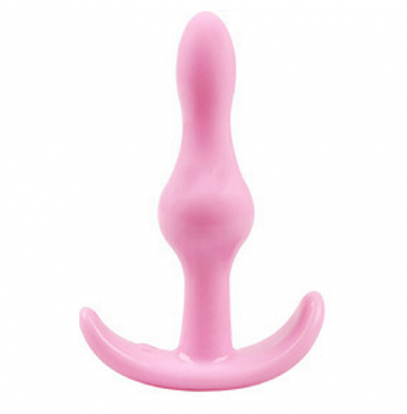 Soft Rubber Anal Plug For Men & Women Multimodels Available (Happy Sailor - Pink)